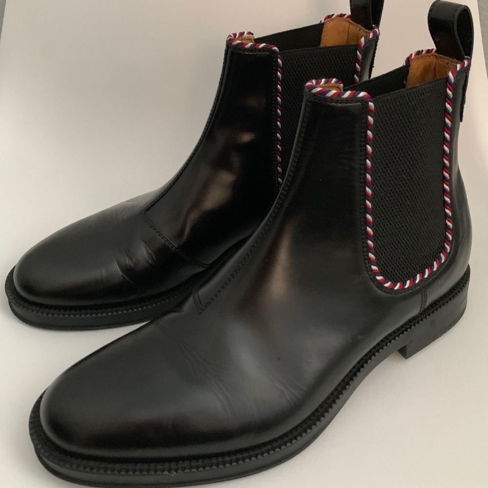 Gucci Men’s Leather Chelsea Boots